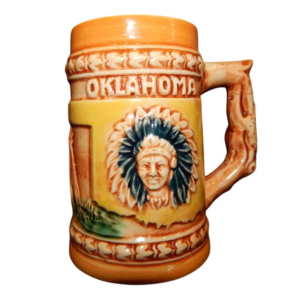Vintage Commemorative Oklahoma Stein